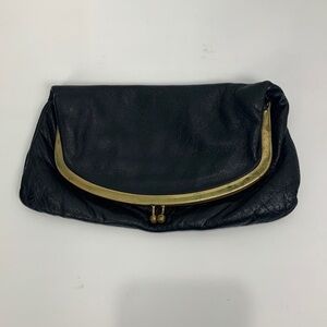 Vintage Black Kiss-Lock Clutch Wallet